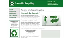 Desktop Screenshot of lakesiderecycling.com